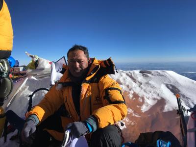 Everest Expedition, Bibek Pandey, Top of the world.