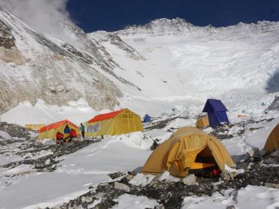 Lhotse Expedition, Photo from Everest Camp two.